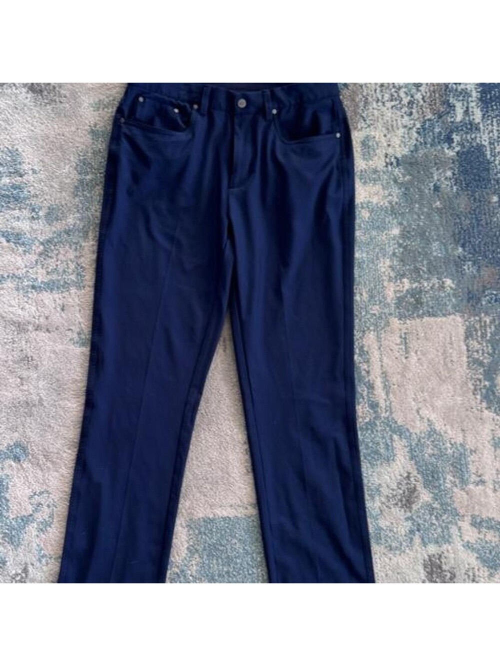 Greg-norman-collection Men's Navy and Blue Trousers